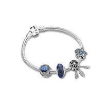 Pandora Dreamy Starry Bracelet Set Women Bracelets Multicolor B801375 Box,19cm,Silver