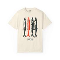 Sardine Fishing Graphic T-Shirt Casual Wear Gift for Enthusiasts All Sizes XL white