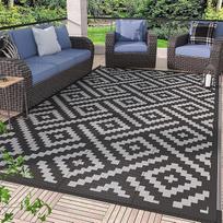 Summer Outdoor Camping Picnic Blanket Waterproof Large Area Carpet for Balcony Living Room Home Decoration Geometric Design 120*160cm