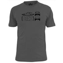 Mens Reliant GTE 1964 Car Blueprint T shirt Retro Motor M