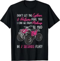 ATV Quad Bike Riding Girl For All-Terrain Four Wheeler Gift Unisex T-Shirt 2XL