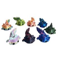 8pcs Creative Salamander Figurine Colorful Mini Salamanders Ornaments Desk Decoration  Office Craft 8Pcs Random