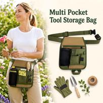 Multiple Pocket Tool Bag for Outdoor Gardening and Landscaping One Size
