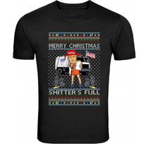 merry christmas Xmas Donald Trump Ugly Christmas Tee Maga T-shirt XXXXL
