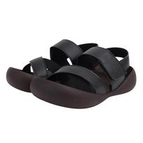 Elastic Back Strap Velcro Adjustable Flat Comfort Shoes Easy to Walk Made in Japan CJFMB-2502a Men's Cross-Strap Two-Tone - In, Comfortable, juoda