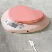 Electronic Kitchen Scale With Heart Shaped Appearance For Precise Food And Coffee Weighing