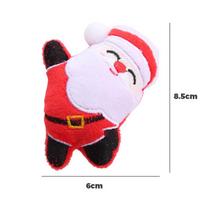 Interactive Eco-Friendly Catnip Nip Christmas Theme Plush Santa Claus Penguin Gnaw Chew Pet Toys with Catmint