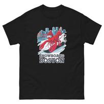 Snowboard Boston Lobster USA Snowboarding Animal T-Shirt M