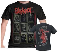 Official Slipknot T Shirt New Masks Black New S M L XL XXL S