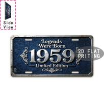 Vintažiniai Retro Legendos Gimusios Riboto Leidimo Aliuminio Skardos Ženklas Sienos Meno Dekoras Gimtadienio Dovana Garažui Barui Vyriškam Urveliui D 15x30cm(5.9x7.8inch)