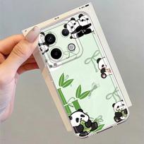 Case for Xiaomi Redmi Note 14 Pro Plus 10S 13C 9 10 A4 11S 12S Note 13 12 14C 11 Soft Phone Cover Cartoon Cute Panda Redmi Note 13 5G