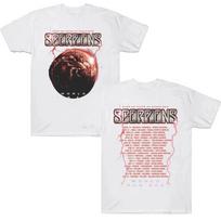 Scorpions 2026 Grįžimo turo marškinėliai Sunkiojo metalo Scorpions 100% medvilnė Trumpomis rankovėmis Apvalia iškirpte Hard Rock grupės apranga Marškinėliai L white