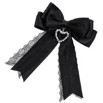 Fashion Lace Ribbon Hair Bows Large Bowknot Hair Clip For Women Teens Girl Halloween and Anime Event Photography Wear juoda