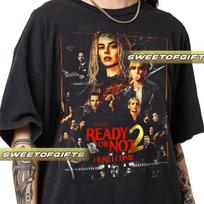 Limited Ready or Not 2 Movie T-Shirt: Here I Come, Vintage Horror Graphic Tee, Unisex Shirt L