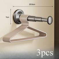 3PCs No Drill Suction Cup Hooks Retractable Adjustable Design Multi Purpose Hanging Rack for Household Garment Sundries Storage pilka