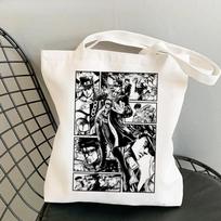 Jojo Bizarre Adventure shopping bag tote shopping jute bag bolsa shopper bolsas de tela bag woven reciclaje sac cabas custom 24*26cm