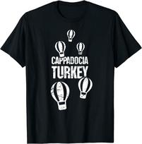 Karšto Oro Baliono Turkija Kapadokija Unisex Marškinėliai XL black
