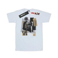 Star Wars Mens The Last Jedi Kylo Ren Patchwork T-Shirt S balta