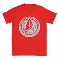 Stars Treks Discovery United Federation T Shirt for Men Cotton T-Shirts Round Collar Tee Shirt Short Sleeve Clothing Graphic S