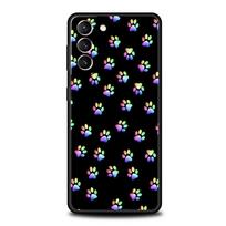 Telefono dėklas Samsung Galaxy S26 S25 S24 S23 S22 S20 S21 FE Ultra Plus S25 Edge 5G Minkštas TPU Dangtelis Šuns Pėda Letena Mielas Samsung S24 Plus