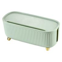 Stylish Cable Organizer Box For Living Room Bedroom Desk Router Board Bracket Large Capacity Socket Storage Case white