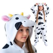 Piżama Onesie Kigurumi Kostium Przebranie Krowa 115-125Cm