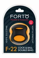Forto FORTO F-22 D Ring Medium Black Premium Silicone System