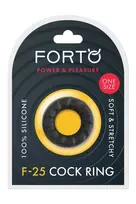Forto FORTO F-25 23mm Silicone Comfort Ring Black Adjustable Fit