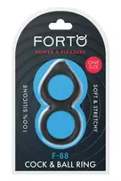 Forto FORTO F-88 Double Ring Black Premium Silicone Support System