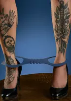 Taboom TABOOM Silicone Ankle Cuffs - Soft Flexible Body-Safe Design Black