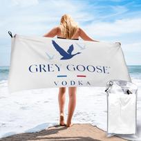 Grey Goose Vodka Beach Towel Soft Microfiber Quick Dry Absorbent Quick Towels For Yoga W40*H60(CM)