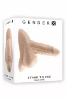 Evolved GENDER X Stand to Pee Silicone Device Light Flesh 12.7 cm Waterproof