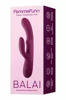 Femme Funn FemmeFunn Balai Dark Fuchsia Dual Motor Swaying Intimate Machine 23cm