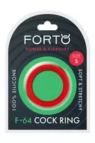 Forto FORTO F-64 Wide Silicone Ring 40mm Small Red Premium Stretchable
