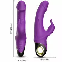 ARMONY VIBRATORS ARMONY - METEROR DILDO VIBRATOR RABBIT PURPLE