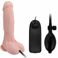 BAILE BAILE - REALISTIC VIBRATING AND INFLATABLE DILDO 18.8 CM
