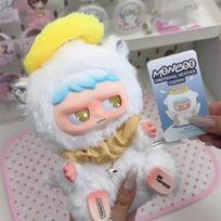 Monboo Emotional Weather Station Series Plush Blind Box Surprise Cute Vinyl Face Collectible Birthday Gift Mystery Pendant Toys white