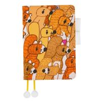 Hobonichi Techo Original Planner Cover ORANGE Squirrels Galore (A6) 100% / oranžinė