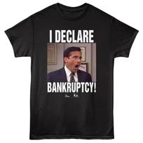 The Office TV Show Michael I Declare Bankruptcy Men's T Shirt M
