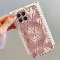 Soft Phone Cover Case for Honor 90 Lite X9a X7b X8 X8a X8b X9b Pink Metallic Flowers Honor X8 4G