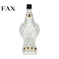 Whiskey Bottle with Airtight Seal Eagle Head Decanter, 350ml Glass Animal Liquor Bottle, 3D Bird Luxury Gift Wine Dispenser Stopper for Home eagle