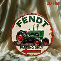 Fendt Tractor Metal Wall Art Vintage Farmhouse Decor Heavy Duty Aluminum Sign cm 20x20cm(8x8inch)