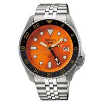 Seiko Watch 5 Sports SSK005KC Mens Wristwatch Made Japan Mechanical Automatic (with Manual Wind) SKX GMT Exclusive Color Online Distribution Orange