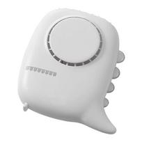 Portable Hanging Neck Fan USB Nihgt Light 3 Speed Adjustable Air Cooler Handheld for Travel Home Office Use  White