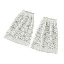 1/2 Pairs Lace Pattern Arm Sleeves Lightweight And Stretchy Wrist Cuffs Suitable For Most Women And Teens balta