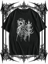 Summer Hot Selling Anime Tattoo Girl Diagonal Round Neck Exclusive To Trend Enthusiasts M