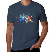 Gifts Fencing Sports Watercolour Fencer TShirt Basic Simple Design Short Sleeve Shirt S