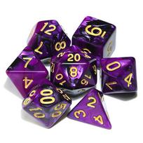 for RPG Dungeons 7pcs/Set for RPG DnD Acrylic Dice Mixed Color Dice Polyhedral Dice Double-Colors J