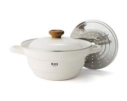 Fuji Beams Available in 2 Sizes and 2 Colors Horō All-in-One Pot, (White, 27cm) balta