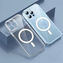 Clear Phone Case For iPhone 15 13 12 11 14 Pro Max For Magsafe Magnetic Wireless Charging Case XR XS Max Cover Protective Shell For iPhone 13 Pro
